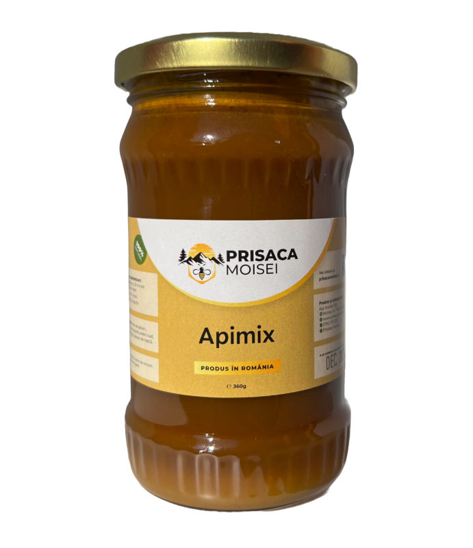amestec produse apicole cu miere de salcam, propolis , polen si laptisor de matca
